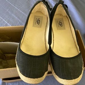 Black flat Ugg shoes